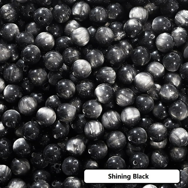 TopLLC Party Favors, Party Decorations, Party Supplies 20Pcs Resin Beads 8mm Resin Beads For Keychain Making 8mm Resin Beads For Bracelet Making Multicolor Resin Beads