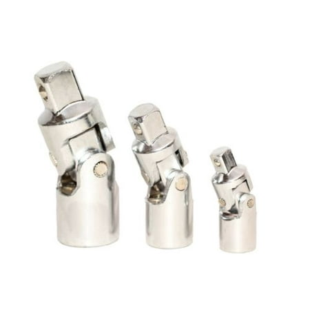 

Boston Industrial 3 Pc. Universal Joint Chrome (1/4 -3/8 -1/2 )