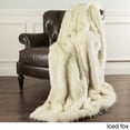 thumbnail image 1 of best home fashion aurora home faux fur throw blankets by wild mannered - with faux fur key chain, 1 of 5