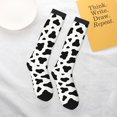 thumbnail image 6 of Cow Spots Print Knee High Socks for Women Long Leg Warmers Socks, 6 of 7