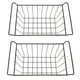 thumbnail image 2 of uds. Cesta de almacenamiento de alambre para congelador, estante colgante recubierto de PE, contenedor organizador negro para estantes de refrigerador, L 47,5 cm XW 24,5 cm XH 20cm, 2 of 5