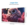 thumbnail image 2 of Bingfone Cute Flower Owl Large Gaming Mouse Pad,Extended Desk Mousepad with Stitched Edges,Non-Slip Base,Water Resist Keyboard Pad for Gamer, Office & Home, 29.5 x 16 in, 2 of 6