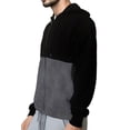 thumbnail image 4 of Men's Graphic Color Block Pullover No Hoodie Fleece Sweatshirt Long Sleeve Casual Novelty with Pockets, 4 of 4