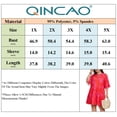 thumbnail image 6 of QINCAO Womens Plus Size Dress Half Ruffle Sleeve V-Neck Tiered Flowy Babydoll Dress 1X-5X, 6 of 6