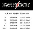 thumbnail image 6 of WOW Motorcycle HJM Street Bike Full Face Helmet + Motorcycle Bluetooth Headset: Racing Star Blue, 6 of 6