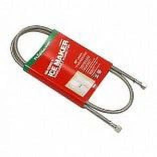 Fluidmaster 12IM60 Braided Stainless Steel Ice Maker Connector, 1/4" Comp x 1/4" Comp, 60" Length