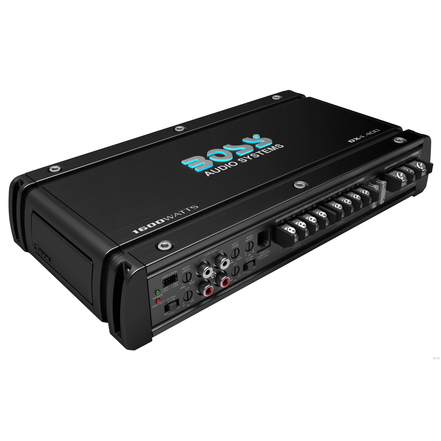 BOSS Audio Systems OX4.400 4 Channel Car Amplifier, 1600 Watts, Class A/B, Bridgeable, MOSFET Power Supply