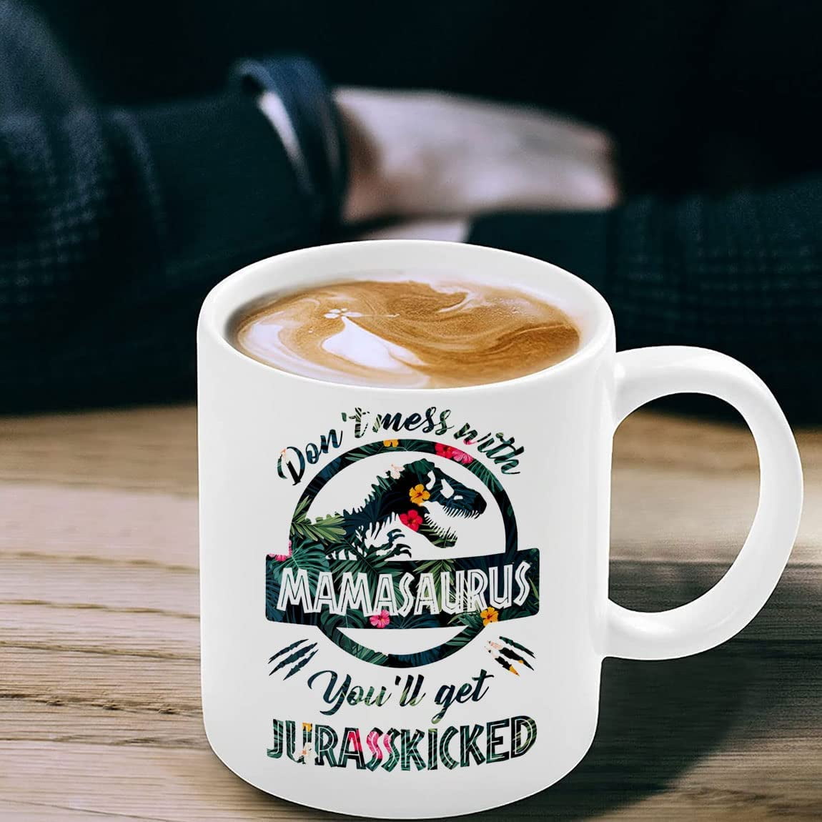 Mamasaurus Mug, Don't Mess With Mamasaurus You'll Get Jurasskicked Coffee  Mug, Dinosaur Mug, Dinosaur Mug N Gift For Mom Tired As A Mother, Ceramic  Novelty Coffee Mugs 11oz, 15oz Mug, Te 
