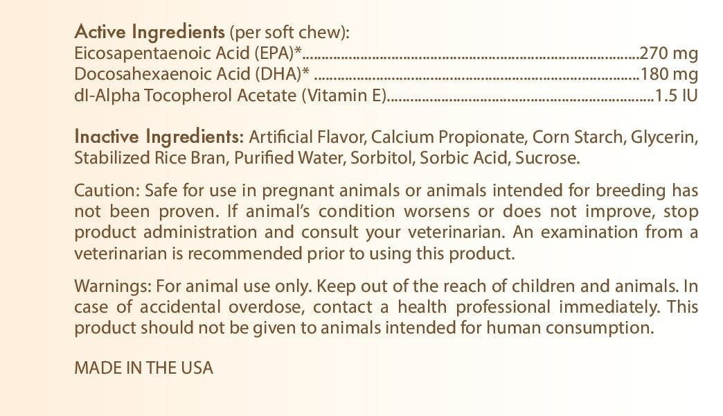 Healthy Breeds Pulik Omega HP Fatty Acid Skin and Coat Support Soft Chews