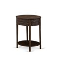 thumbnail image 4 of East West Furniture Hillsboro Asian Wood Nightstand in Distressed Jacobean Brown, 4 of 7