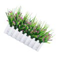 thumbnail image 3 of Fence Potted Artificial Flower Simulation Cloth Flower Home Wedding Artificial Flower Home Fake Floral Decor, White & Purple Red, 3 of 6