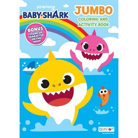 bendon publishing baby shark jumbo coloring book  walmart