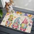 thumbnail image 4 of Easter Eggs Bathroom Rug Washable 2x3 Entryway Rug Non Slip Cute Gnomes Flowers Butterflies Botanical Beige Front Door Mat Low Pile Indoor Doormat Throw Floor Carpet for Kitchen Bedroom Entrance, 4 of 8