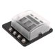 thumbnail image 3 of Portafusibles de cuchilla de 8 vías, 12?32 V con indicador de alimentación LED rojo para coche, SUV, RV, autobús, yate, barco, 3 of 8