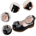 thumbnail image 4 of Staki Toddler Dress up Shoes Girls Dress Shoes Toddler Mary Jane Shoes Flats with Bow for Toddler/Little/Big Kids(Black,6.5 Big Kid), 4 of 9