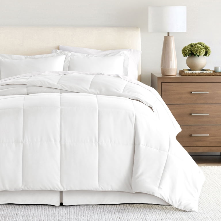 Tailored Pleated Bed Skirt Queen White photo 8