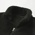 thumbnail image 6 of outfmvch jackets for men fuzzy sherpa jacket casual winter stand collar zip up outwear womens tops cardigan for men mens sweaters dark gray, 6 of 9