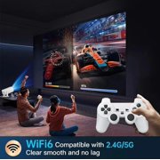 Mini Projector 1080P Support 4K ,game projector with controllers,retro game console -projector Game With 2 Wireless Controllers,projector game Support Over 36,000 Games