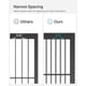 thumbnail image 5 of Estante de almacenamiento SONGMICS de metal de 3 niveles con ruedas de 60 cm de ancho, negro, 5 of 8