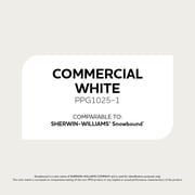 Glidden Fundamentals Commercial White / White Flat Interior Paint, 1 Gallon