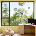 thumbnail image 5 of Static Window Clings Daisies and Bees 1 Sheet Reusable Window Decals Glass 47.24" x 11.8" Removable Double Sided Window Sticker, 5 of 7