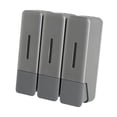 thumbnail image 4 of Dispensador de jabón de pared para lavarse las manos, ideal para el hogar, la oficina y el hogar. gris, 4 of 9
