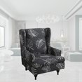thumbnail image 5 of Stretch Wingback Slipcover Slipcovers for Wingback s Wing Cover Washable Polyester Non-Slip Furniture - C, 5 of 9