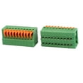 thumbnail image 2 of Bloque de terminales de resorte verde de 10 piezas KF141R 150V 2A 2.54mm de paso para montaje en PCB, 2 of 3