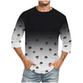 thumbnail image 1 of Tops para hombre, blusas y camisas de cuello redondo y manga corta para hombre, blusas casuales de moda con cuello redondo y manga corta, blusas para hombre, blusas de poliéster para hombre, 1 of 4