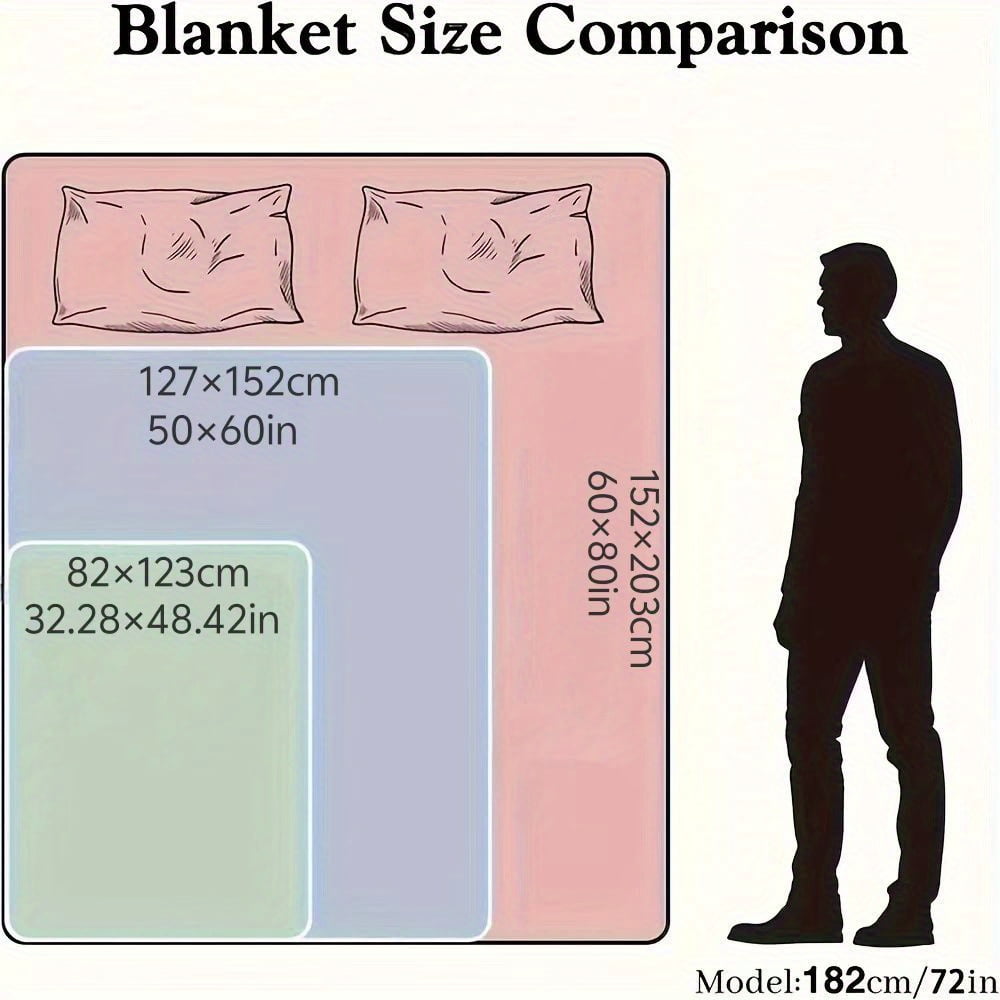 Scottish Cow Print Highland Cow Blanket All Season Soft Plush Thickened Flannel Scottish Cow Print Decor Gift Women Men Pets Machine Washable Multi Purpose Throw Bed Sofa Travel Camping Home