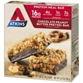 thumbnail image 3 of Atkins Chocolate Peanut Butter Pretzel Bar, 1.69oz, 5-pack (Meal Bar), 3 of 11