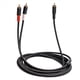 thumbnail image 2 of 2X Cable Adaptador y Subwoofer y Cable 1X una 2X RAC Cable de Audio 1 una 2 Amplificador de Potencia Cable de Audio, 2 Metros, 2 of 5