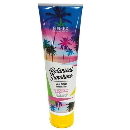Hempz Heatwave Botanical Sunshine Dual Action Intensifier Tanning Lotion & Red Light Therapy 9 fl oz