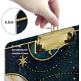 thumbnail image 3 of FMSHPON Cosmic Galaxy Gold Marbled Clipboard Hardboard Wood Nursing Clip Board and Pull for Standard A4 Letter 13x9 inches, 3 of 7