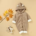 thumbnail image 3 of Kiplyki Flash Toddler Pants Newborn Girls Boys Winter Warm Knit Outwear Sweater Hooded Romper Jumpsuit, 3 of 8