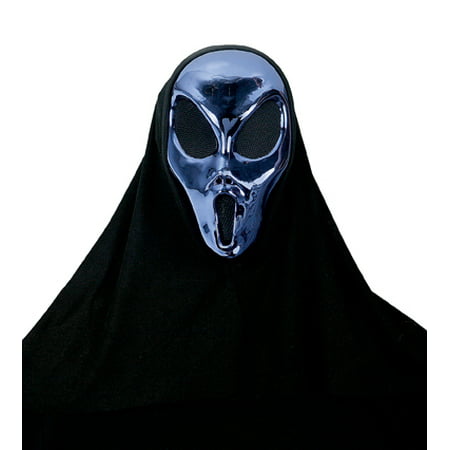 Demons Of Metal Pewter Molded Costume Mask Blue