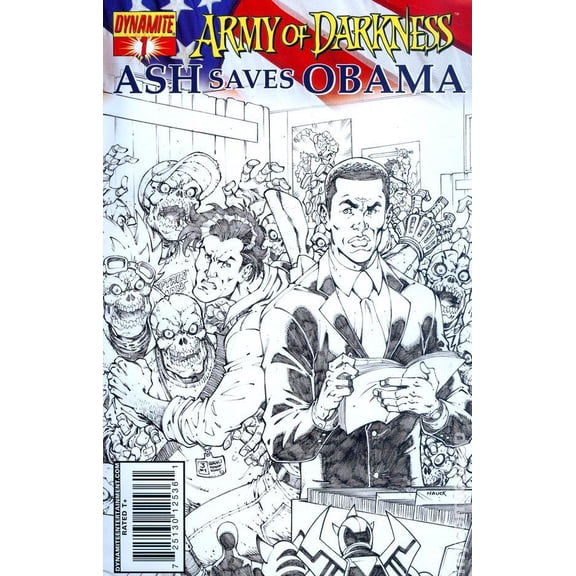 Collectible Army Of Darkness: Ash Saves Obama #1 Cover C - Incentive Cover 1: Dynamite Comic Book