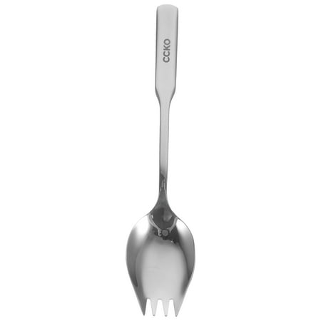 

Yage Stainless Steel Spork Durable Fork Spoon Salad Serving Spoon Foods Serving Spoon