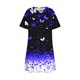 thumbnail image 5 of Vestido de Manga Corta para las Mujeres Casual Impreso Cuello Redondo, Vestido de las Señoras para la Primavera Y el Verano de Uso Diario, 5 of 9