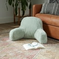 thumbnail image 5 of Faux Fur Bed Rest Pillow with Removable Cover, Pistachio, 5 of 5