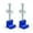 Blue, variant on Pair Auto Tool Box Tie Downs Aluminum J Hook Crossover Toolbox Pickup Tie Downs Wide Clamp Toolbox Tensioner