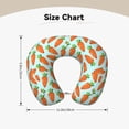 thumbnail image 5 of Daiia Cartoon Carrot Pattern Travel Pillow 100% Pure Memory Foam Travel Neck Pillow, Airplane Pillow U-Shaped Neck Pillow Ergonomic Travel Pillow, 5 of 8