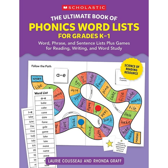 The Ultimate Book of Phonics Word Lists: Grades K-1, (Paperback)