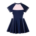 thumbnail image 4 of Tiijoy Toddler Girls Swim Dress Short Sleeve Rash Guard One-Piece Swimsuit Bathing Suit, 4 of 4