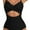Black, variant on MORTTIC Women's Cutout One Piece Swimsuit Tummy Control High Waisted Wrap Tie Back Bathing Suit, M