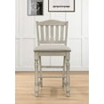 thumbnail image 3 of Home Design Ashley Counter Chair, Antique Gray/Warm Gray, Slat-back design, Padded seat, Comfortable seating, Turned front legs, Traditional style, Sturdy construction, 3 of 6