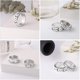 thumbnail image 4 of Minnieouse Anillos giratorios de 5 uds., anillos de ansiedad a prueba de óxido, anillos de luna y estrella, anillo para aliviar el estrés, banda de boda Type3 NO3 Minnieouse AP006629-05, 4 of 6