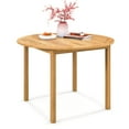thumbnail image 1 of Costway Table à Manger de Patio en Bois d'Acacia, Table Bistro Ronde d'Extérieur pour 4 Personnes pour Terrasse et Pelouse, 1 of 10