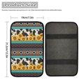 thumbnail image 4 of Renewold American Tribal Sunflower Cow Print Car Center Console Pads Armrest Cover Protector for Women Men, Easy to Install & Washable Car Decor Accessories, 4 of 6