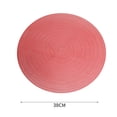 thumbnail image 3 of 4pcs Elegant Round PVC Placemats - Heat Resistant, Easy to Clean & Stylish!, 3 of 8